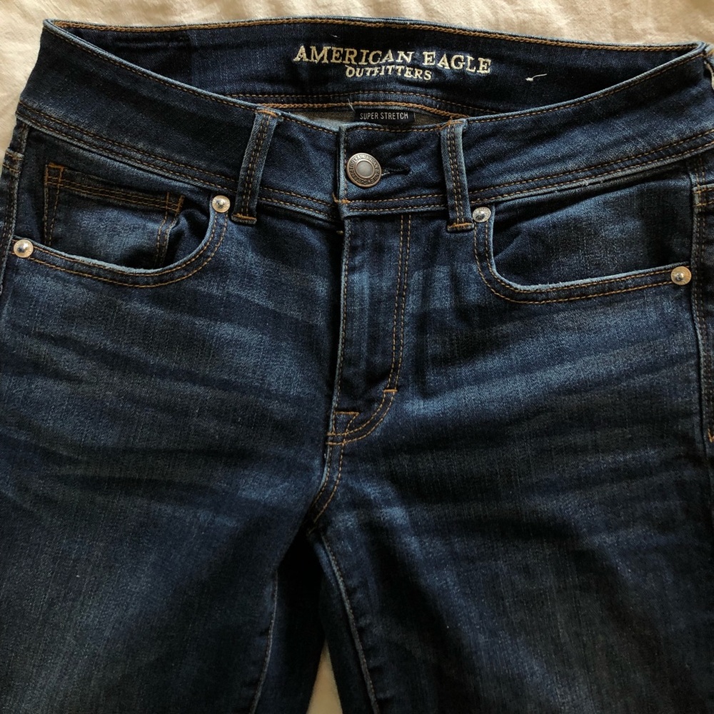 American Eagle Super Stretch Kick Bootcut Jeans - 6 Long
